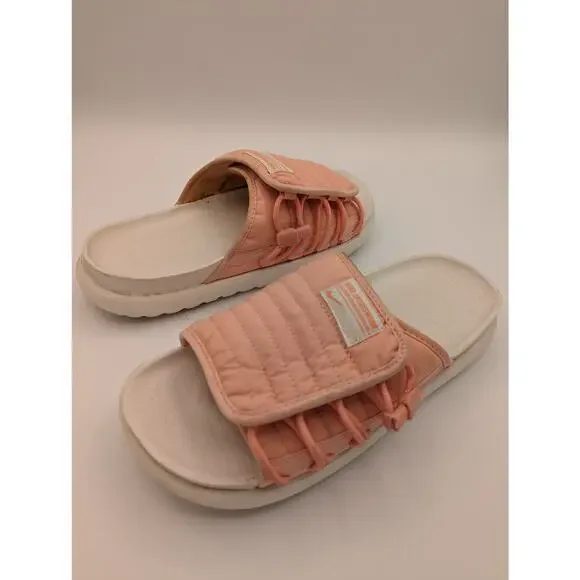 Nike Asuna 2 Slides Synthetic Adjustable Arctic Orange Pink Women’s Size 8 - Picture 2 of 6